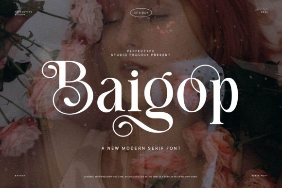 Baigop: A Stylish Serif Typeface for Editorial Projects