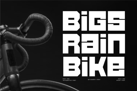 Bigsrain Bike: A Bold Typeface for Editorial Design