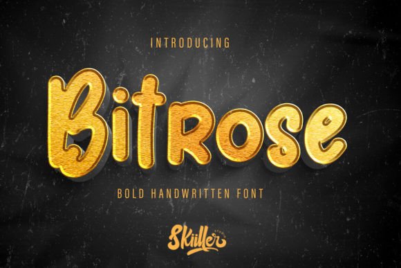 Bitrose Font: A Bold, Handwritten Typeface for Real Business Branding