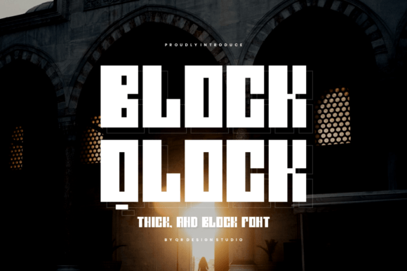 Block Qlock: A Bold Typeface for a Polished Brand Identity