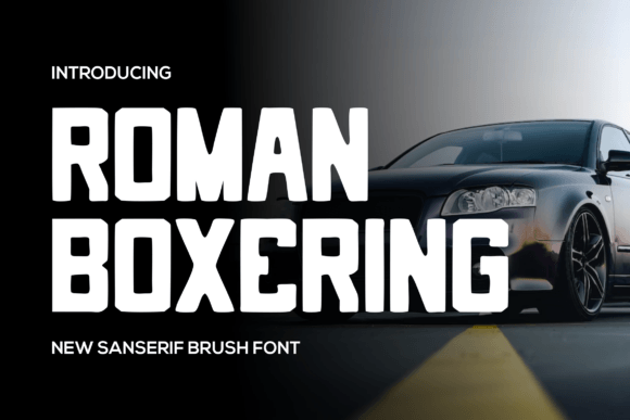 Bringing Boldness to My Design with Roman Boxering Font