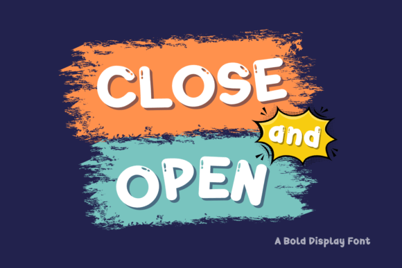 Close Open Font: A Bold Typeface for Digital Impact