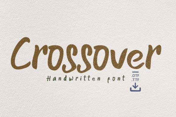 Crossover Font: A Bold Handwritten Typeface for Digital Design