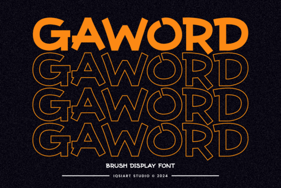 Gaword Font: A Playful Sans Serif for Bold Branding