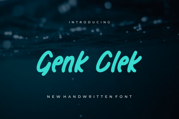 Genk Clek Font Review: A Playful, Marker-Like Typeface for Creative Brands
