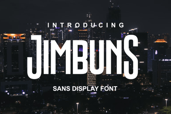 Jimbuns: A Bold, Modern Typeface for Editorial Impact