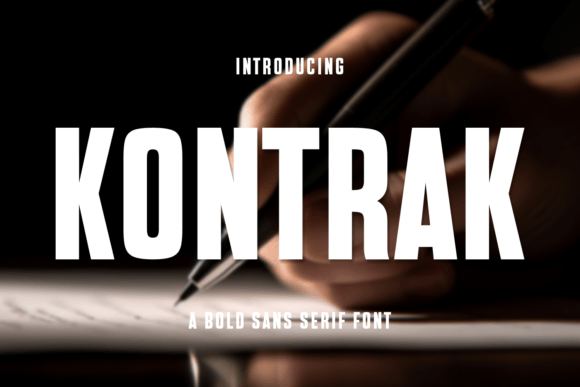 Kontrak: A Modern Sans Serif Font for Editorial Design