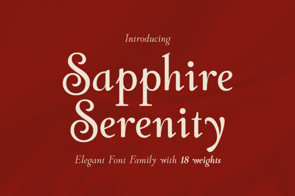 Sapphire Serenity – A Typeface That Elevates Web Design