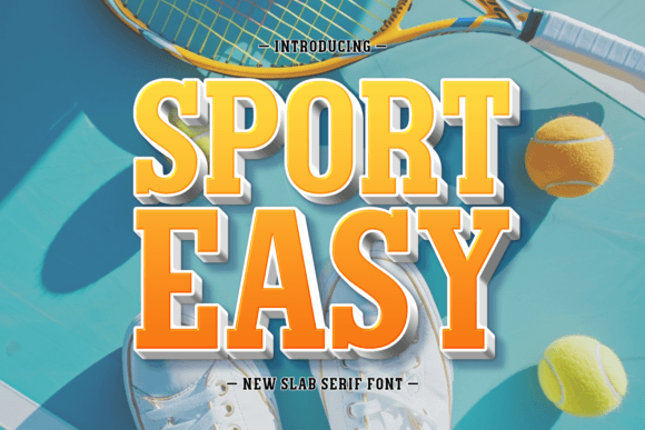 Sport Easy Font: A Bold Slab Serif for Strong Digital Branding